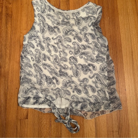 Via Signoria Tops - Via Signoria silk sleeveless top size L (h8)